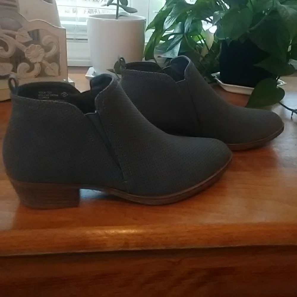 Never worn blue booties